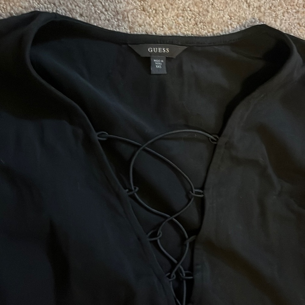 Guess lace up body suit xxs